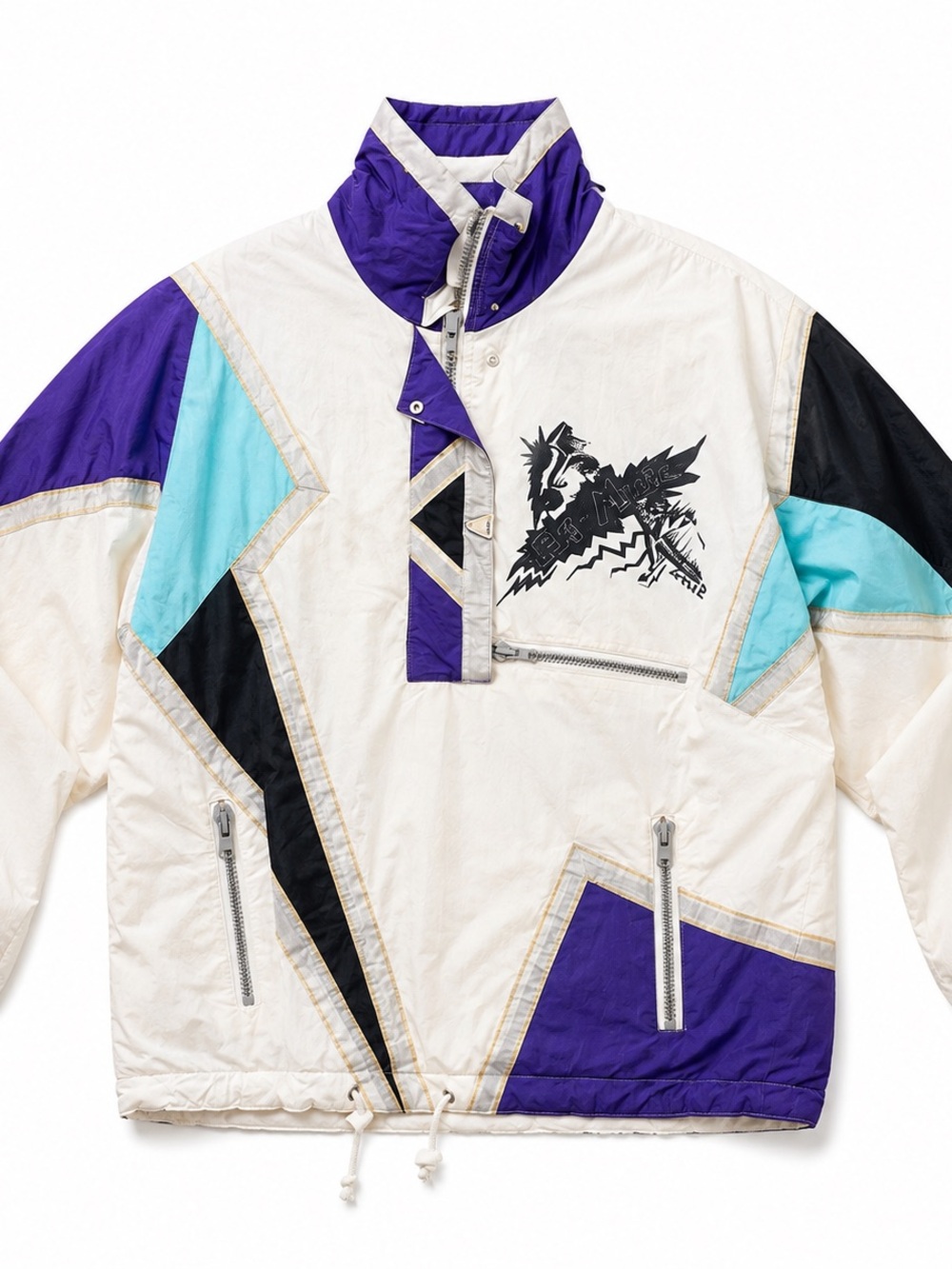 Vintage 90s Austrian Colorblock Ski Jacket